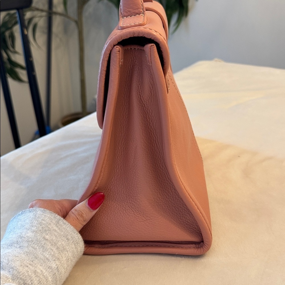 Nearly New! Talbots Pink Leather Bag - Picture 4 of 14
